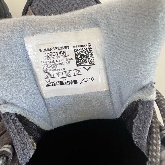 Merrell Women's Moab 2 Vent Hiking Shoes in Grey Smoke, size 9.5 - Picture 11 of 12